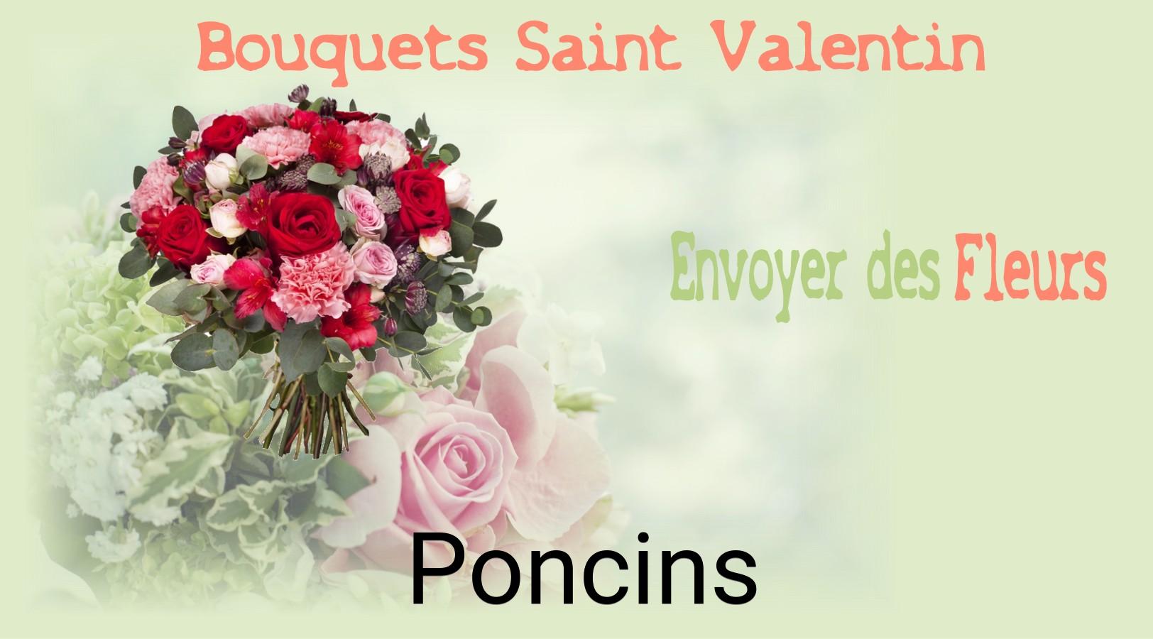 Roses de Saint-Valentin livrées à Poncins